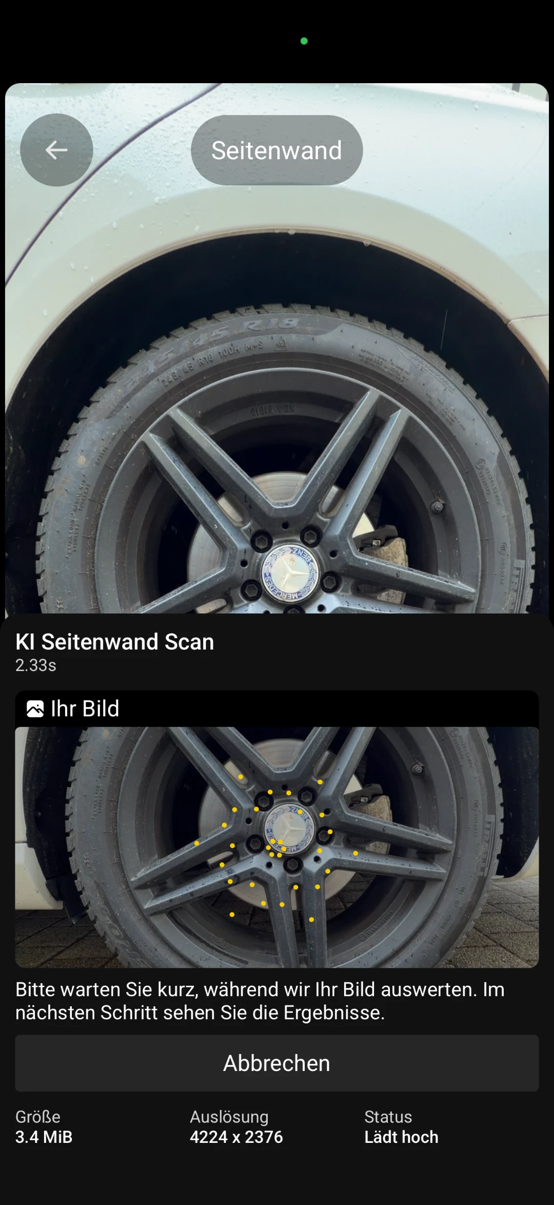 ecockpit App – KI-Seitenwanderkennung